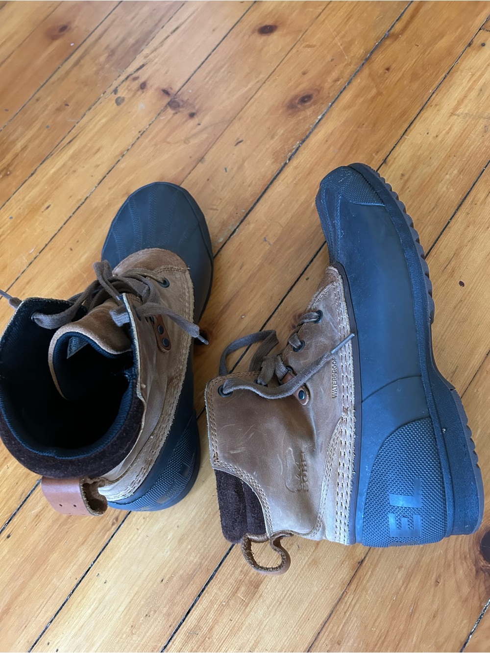 Sorel Ankeny Waterproof Brown Mens Boots 10.5